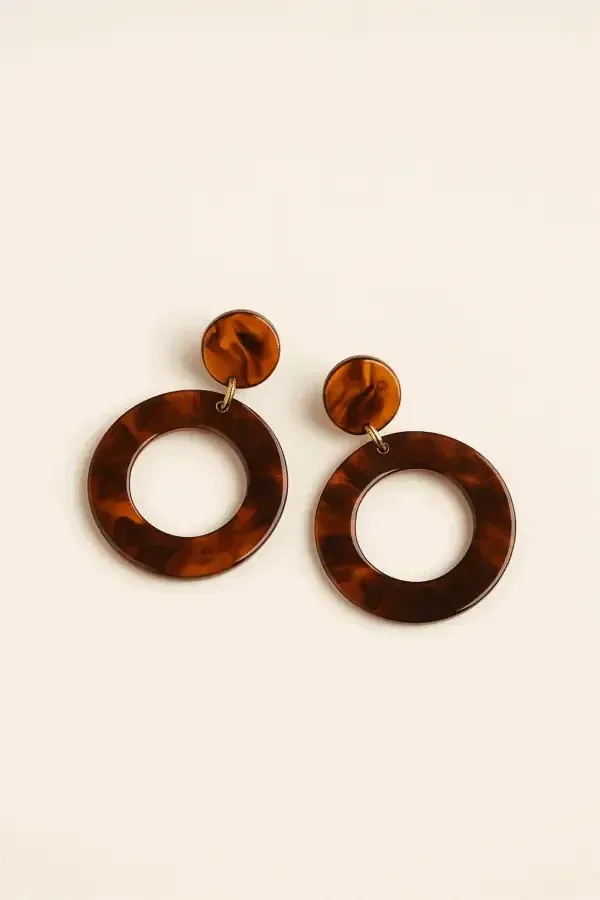 Kolczyki Karmelowy Krąg