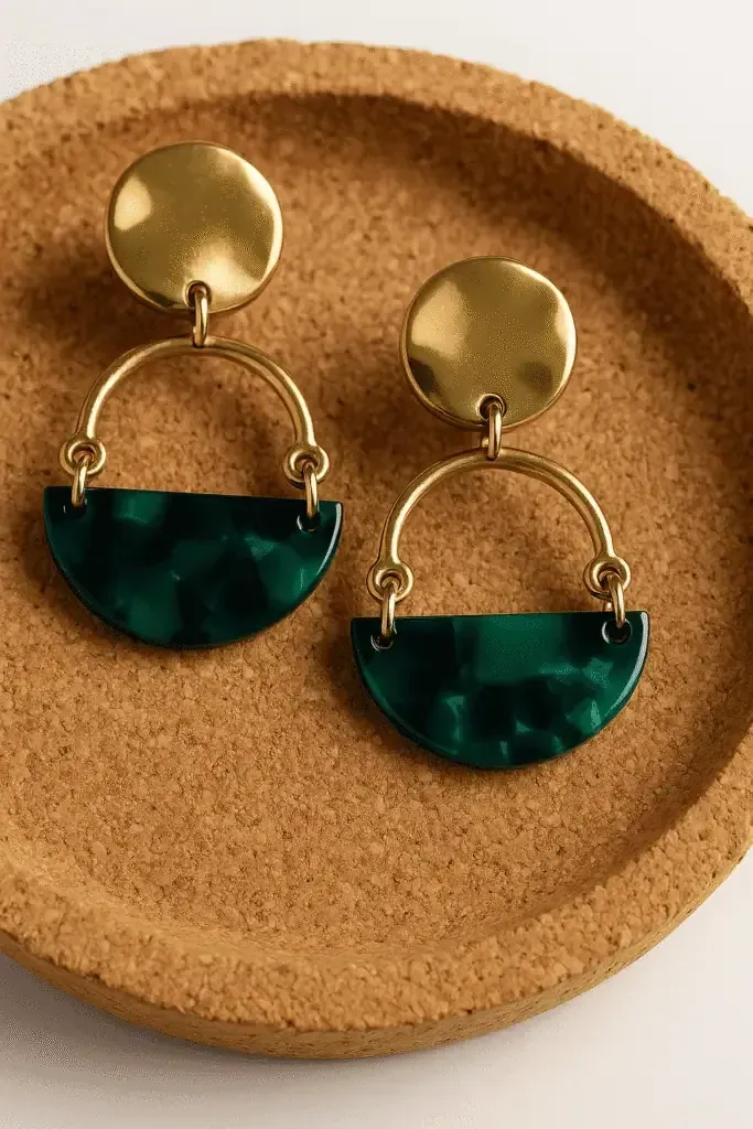 Kolczyki Zielona Harmonia