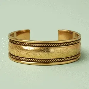 Bransoleta mosiężna Orient Klasyczna – indyjska orientalna bransoletka ręcznie wykonana w Indiach