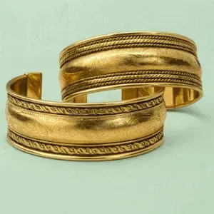 Bransoleta mosiężna Orient Klasyczna – indyjska orientalna bransoletka ręcznie wykonana w Indiach