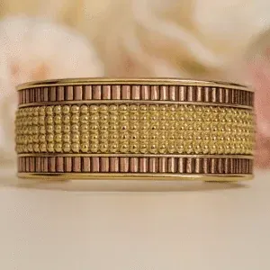 Bransoleta Mosiężna Royal Indie – ręcznie wykonana w Indiach, indyjska orientalna biżuteria etniczna