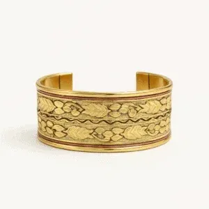 Indyjska etniczna bransoletka Leaf – ręcznie wykonana w Indiach