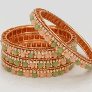 Indyjskie kolorowe bransoletki handmade zestaw 2 sztuki z Indii