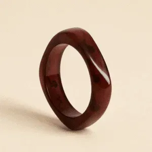 Bransoleta mosiężna Bordowa Orient – indyjska orientalna biżuteria ręcznie wykonana w Indiach