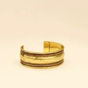 Bransoleta mosiężna Orientalna Grawerowana – indyjska orientalna biżuteria ręcznie wykonana w Indiach