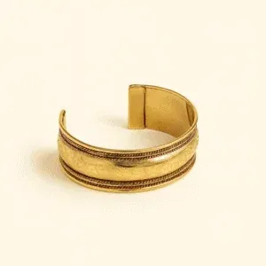 Bransoleta mosiężna Orientalna Grawerowana – indyjska orientalna biżuteria ręcznie wykonana w Indiach