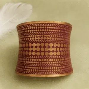 Indyjska orientalna bransoleta Red Gold – czerwono-złota biżuteria etniczna Polska