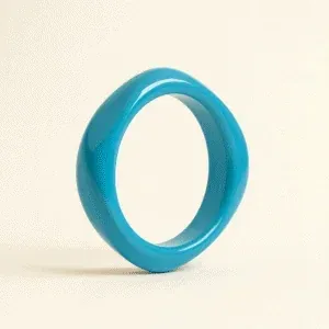 Bransoleta mosiężna Turkusowa Orient – indyjska orientalna biżuteria ręcznie wykonana w Indiach